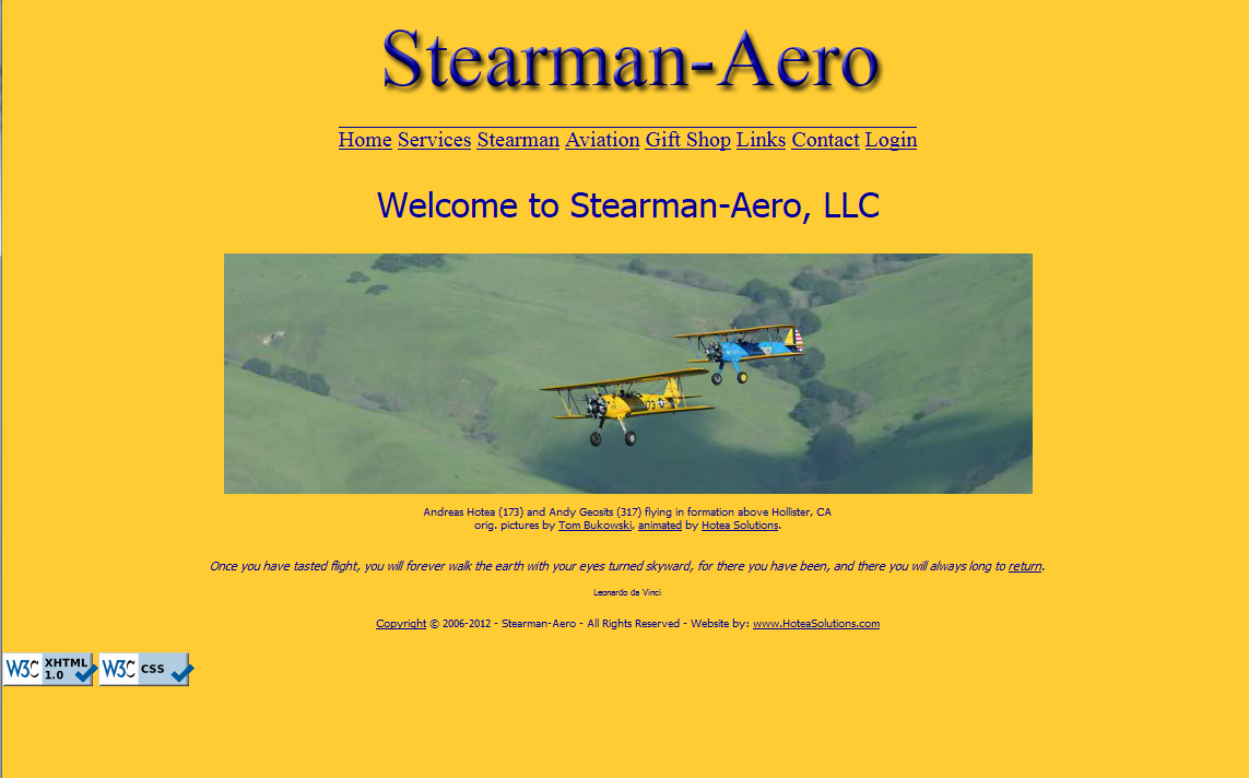 Screenshot Stearman-Aero, LLC