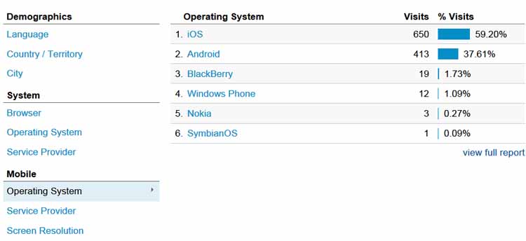 web analytics sample picture